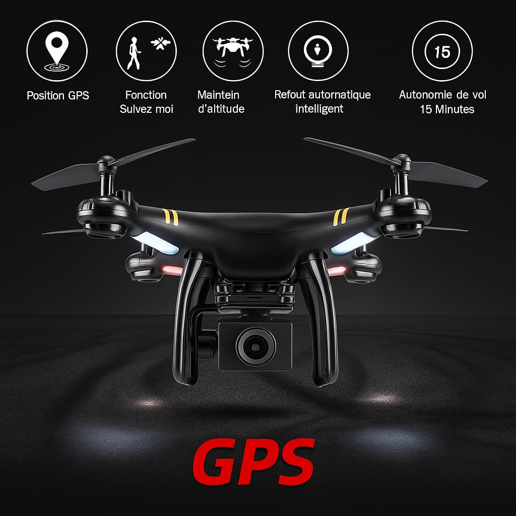 Drone 5G NovaDrone – Caméra ESC stabilisée & longue autonomie
